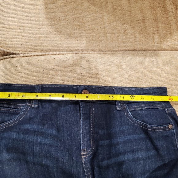 Simply Vera Jeans Women's Size 4 Blue Capri Roll Cuffed Mid Rise Pants - Picture 8 of 8